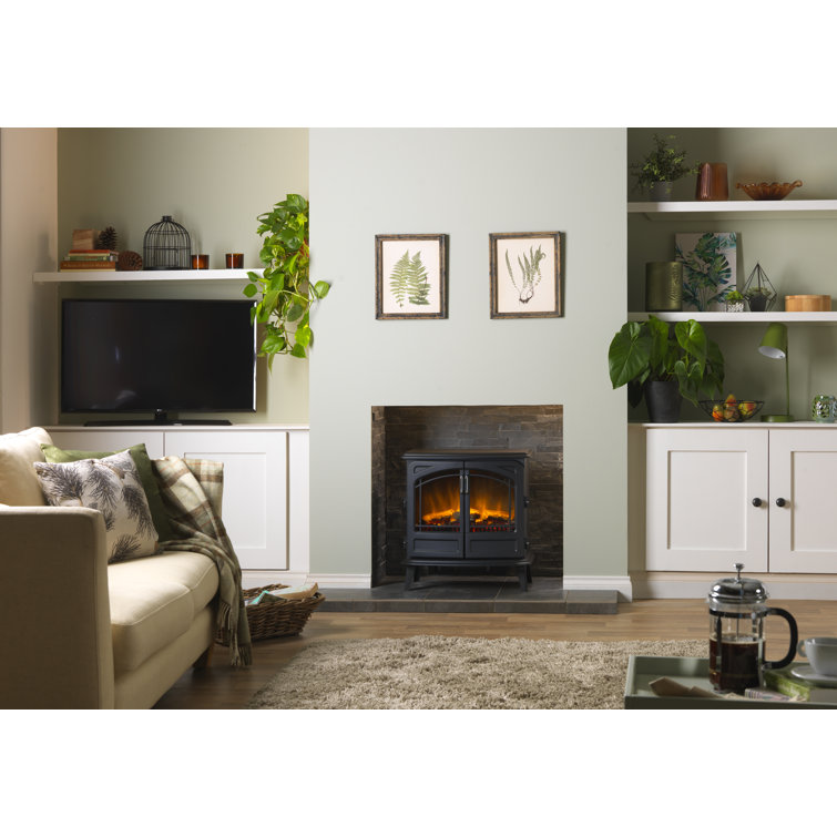 Dimplex Cassia Noir Large Optiflame Freestanding Electric Stove Fire